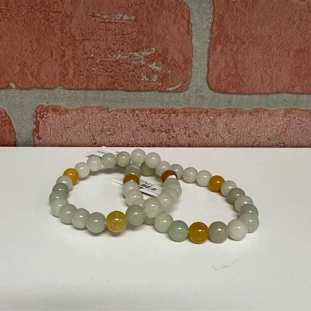 Bracelet - Jade Natural Burma - 8m