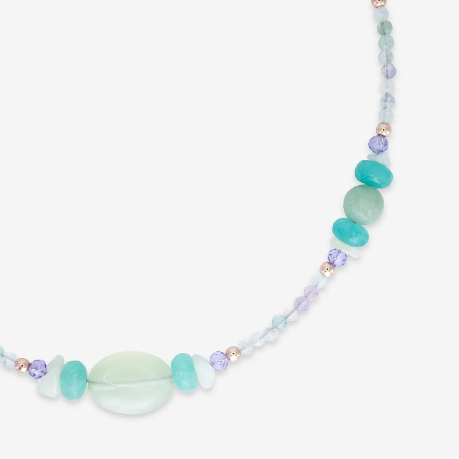 Clarity Gemstone Beaded Choker